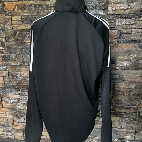Adidas Men's Black Half-Zip Performance Jacket - Picture 5 of 10